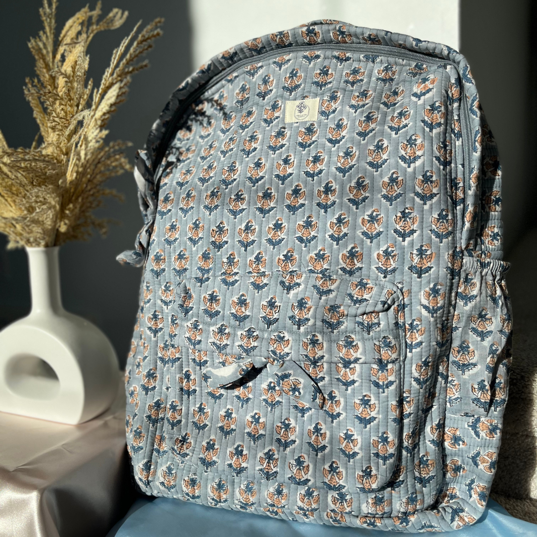 frost-and-blossom-weekender-backpack-closeup