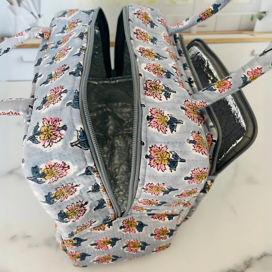 grey-and-pink-lunch-bag-open