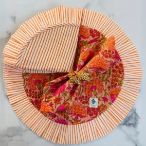 orange-marigold-ruffled-placemat-set