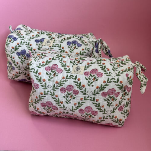 Rose Lattice toiletry bag